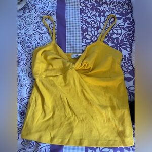 Yellow Twist Tank